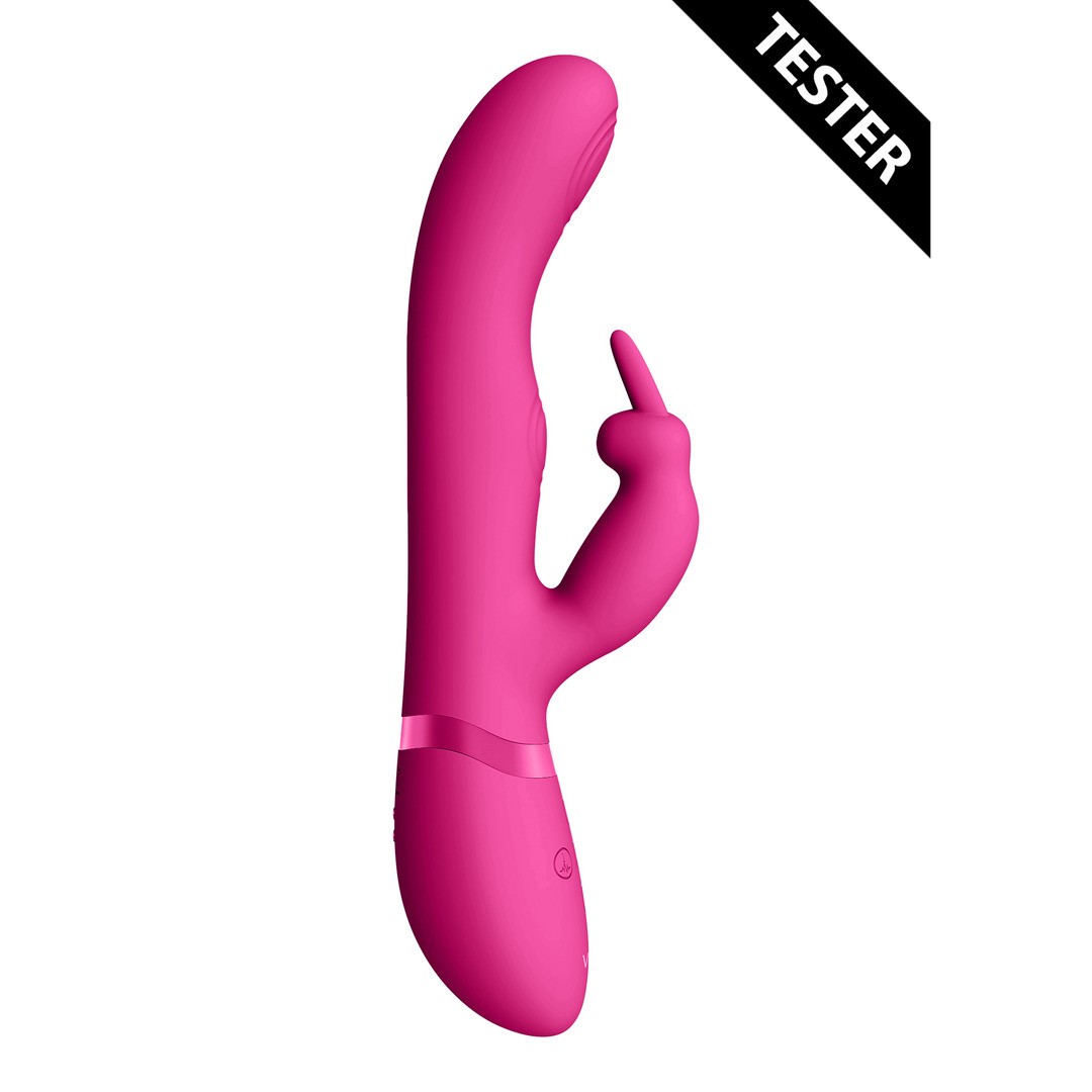 MAY - DUAL PULSE-WAVE  VIBRATING C-SPOT  G-SPOT RABBIT - PINK - TESTER