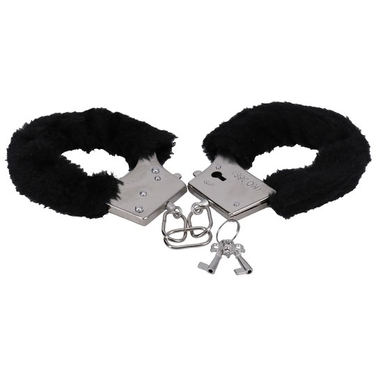 FURRY HANDCUFFS - BLACK