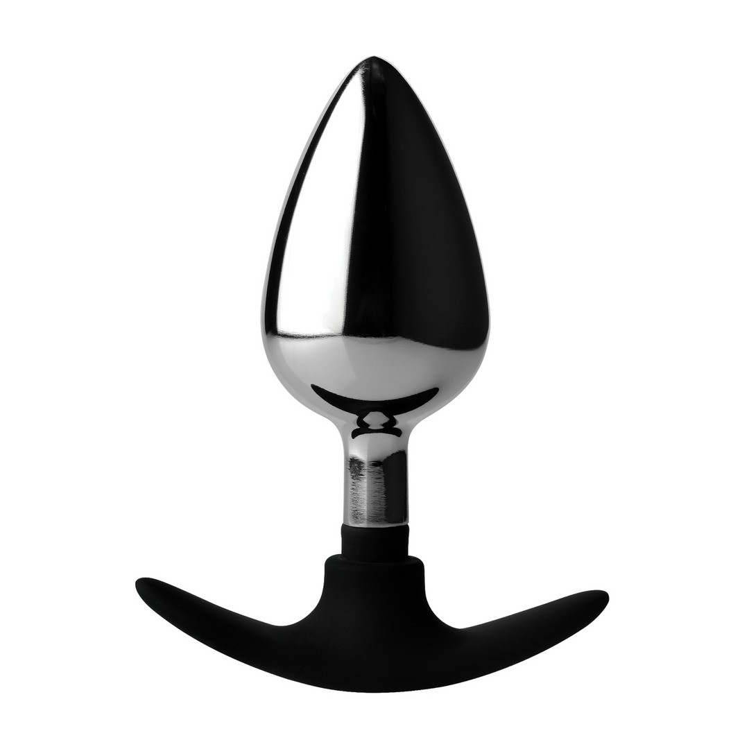 DARK INVADER - METAL AND SILICONE ANAL PLUG - LARGE