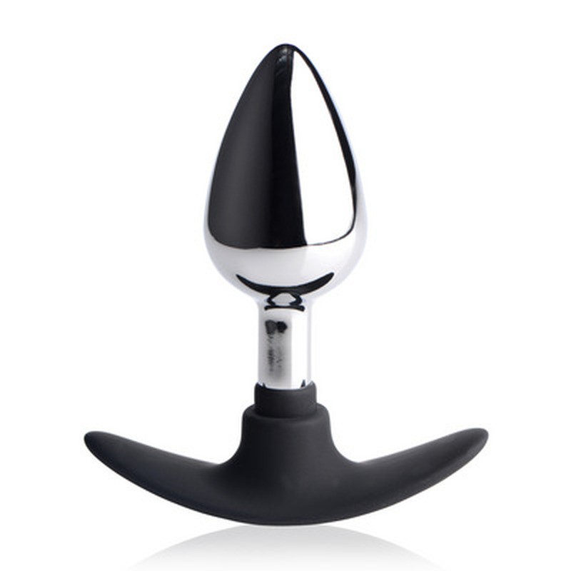 DARK INVADER - METAL AND SILICONE ANAL PLUG - MEDIUM