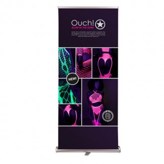 OUCH! GLOW IN THE DARK LINGERIE ROLLBANNER