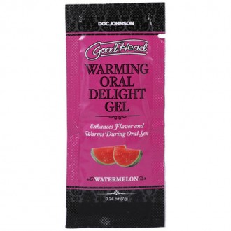 WARMING ORAL DELIGHT GEL - WATERMELON - BULK REFILL - 48 PIECES - 0.24 OZ / 7 GR