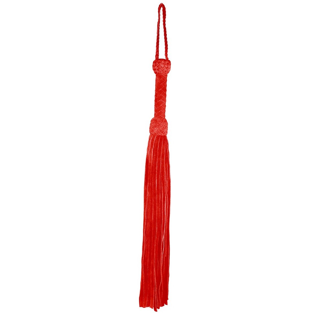 LEATHER SUEDE FLOGGER - RED