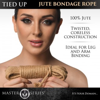 TIED UP - JUTE BONDAGE ROPE - 25 FT / 7,6 MTR