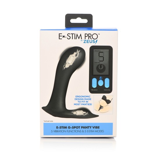 E-STIM PRO - G-SPOT PANTY VIBE - BLACK