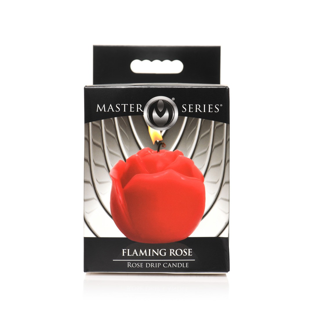 FLAMING ROSE - DRIP CANDLE - RED