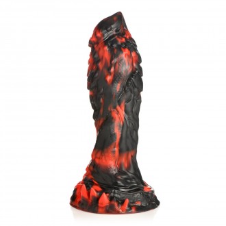 GRIM REAPER - SILICONE DILDO - RED/BLACK