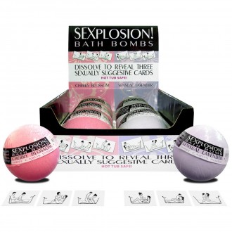 SEXPLOSION! BATH BOMBS (6 BOMBS IN 3 SCENTS, NO DISPLAY)