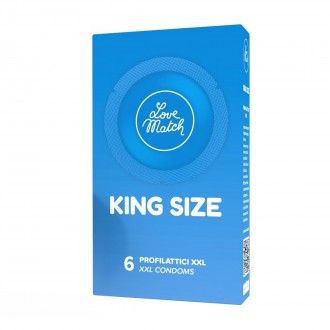 KING SIZE - CONDOMS - 2.4 / 60 MM - 6 PIECES