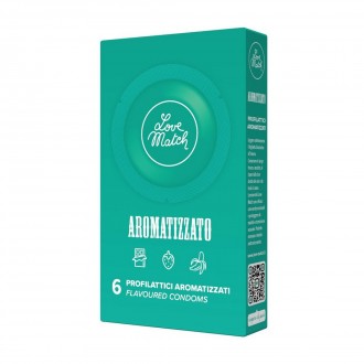 AROMATIZZATO - FLAVORED CONDOMS - 6 PIECES