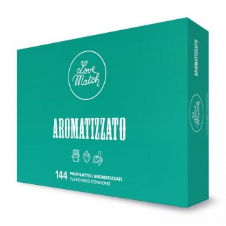 AROMATIZZATO - FLAVORED CONDOMS - 144 PIECES