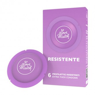 RESISTENTE - STRONG CONDOMS - 6 PIECES