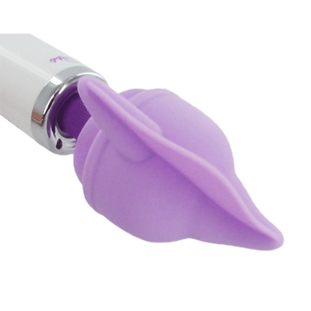 FLUTTER TIP SILICONE WAND ATTACHMENT - PURPLE