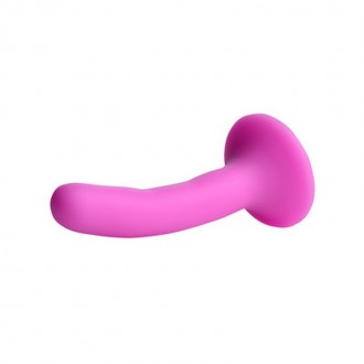 SILICONE STRAP-ON DILDO - S - PINK