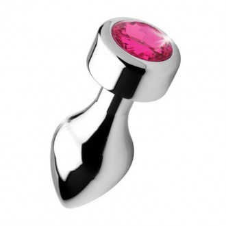 PINK GEMSTONE - WEIGHTED BASE ALUMINUM PLUG - MEDIUM