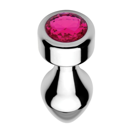 PINK GEMSTONE - WEIGHTED BASE ALUMINUM PLUG - MEDIUM