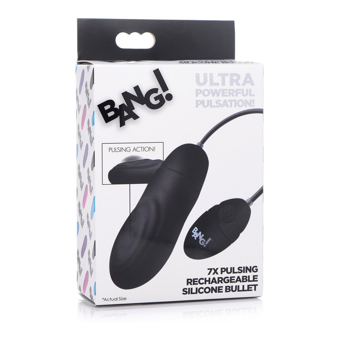 PULSATING RECHARGEABLE SILICONE BULLET