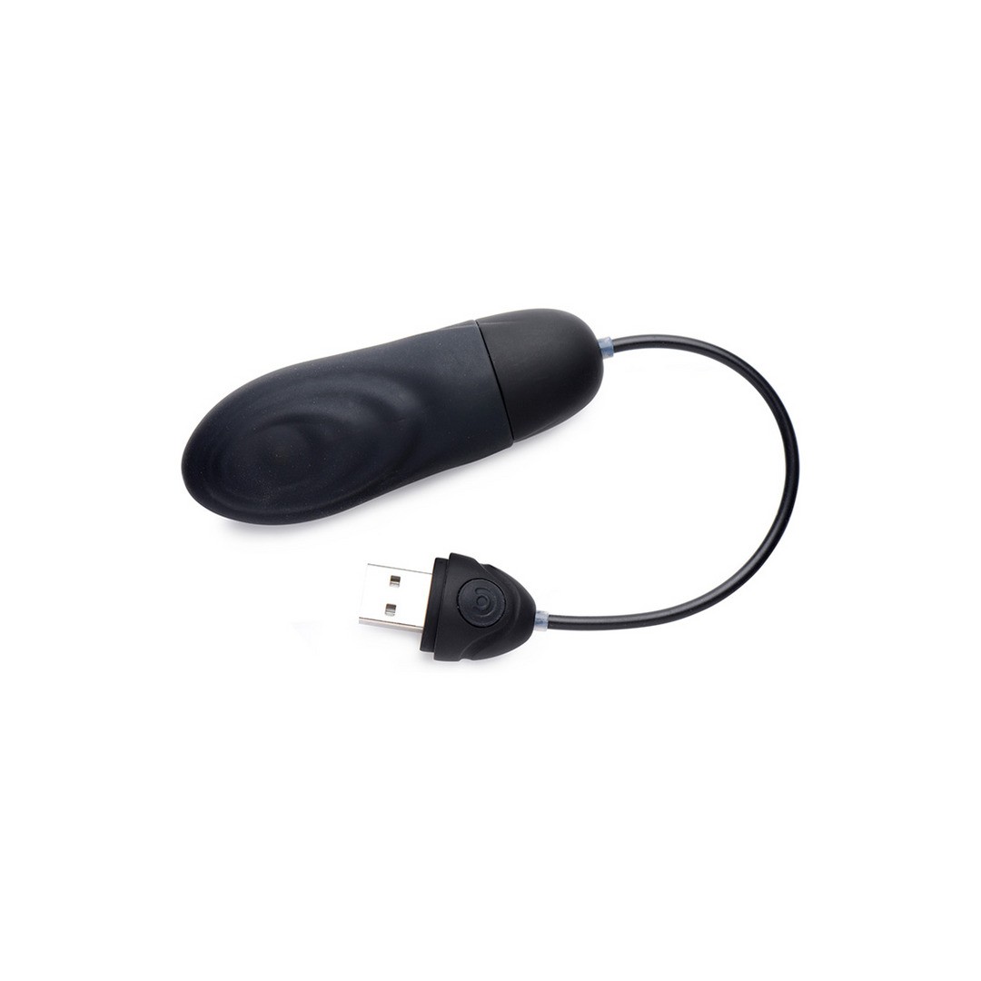 PULSATING RECHARGEABLE SILICONE BULLET