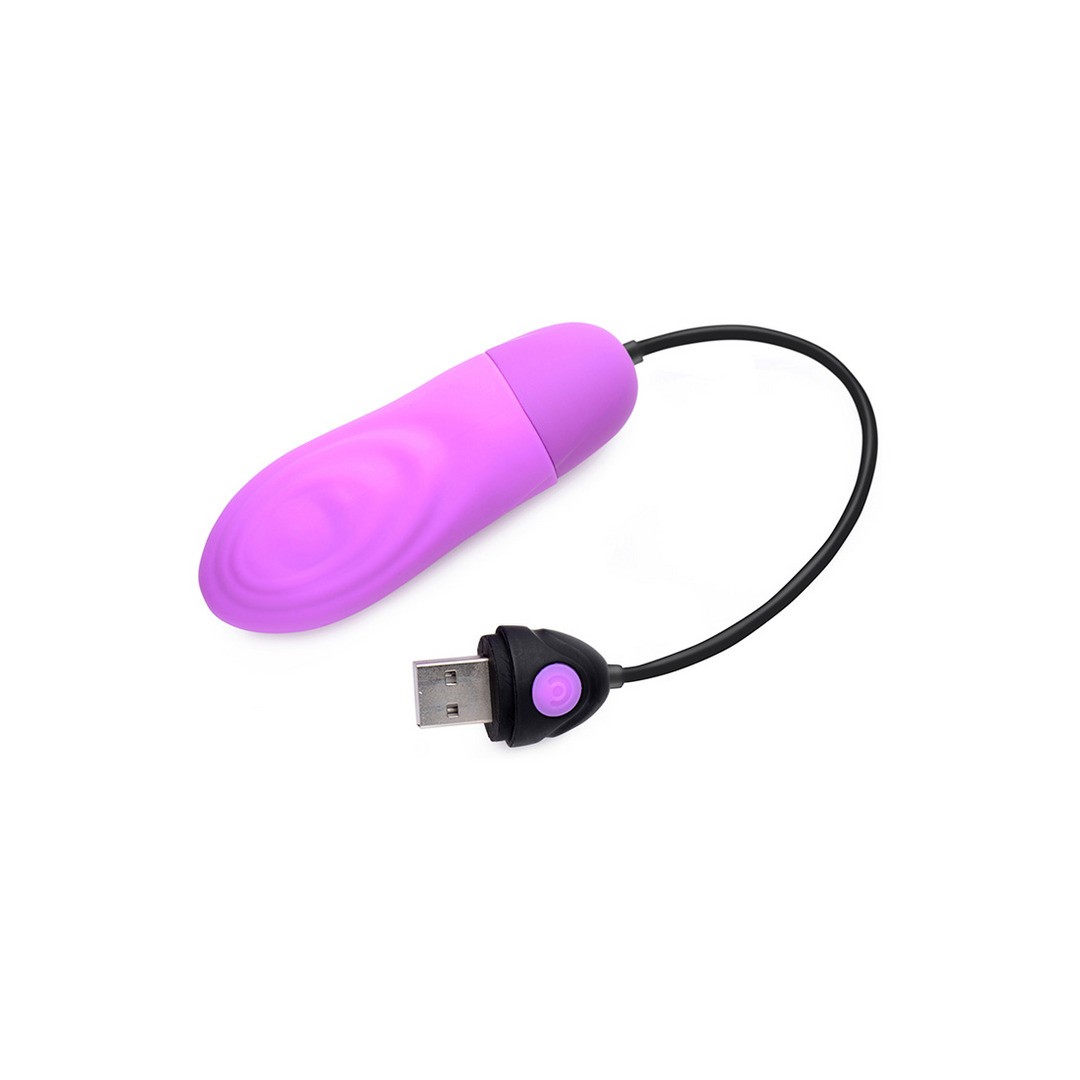 PULSATING RECHARGEABLE SILICONE BULLET