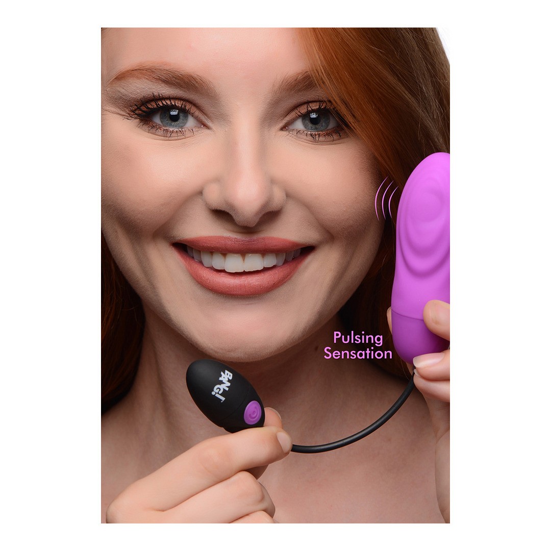 PULSATING RECHARGEABLE SILICONE BULLET