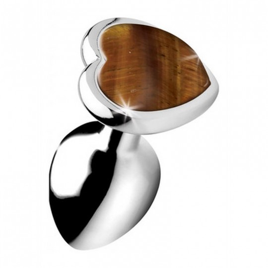 TIGER EYE HEART - BUTT PLUG - SMALL