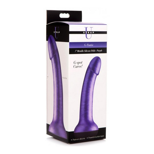 G-TASTIC - METAL SILICONE DILDO - 7 / 17,8 CM