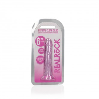 STRAIGHT REALISTIC DILDO WITH SUCTION CUP - 6' / 14,5