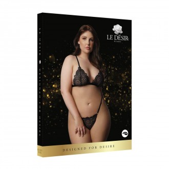 MAGIC LACE VELVET LINGERIE SET - PLUS SIZE