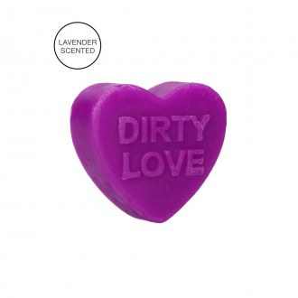 HEART SOAP - DIRTY LOVE - LAVENDER SCENTED