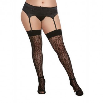 LEOPARD FISHNET THIGH HIGH DIAMOND