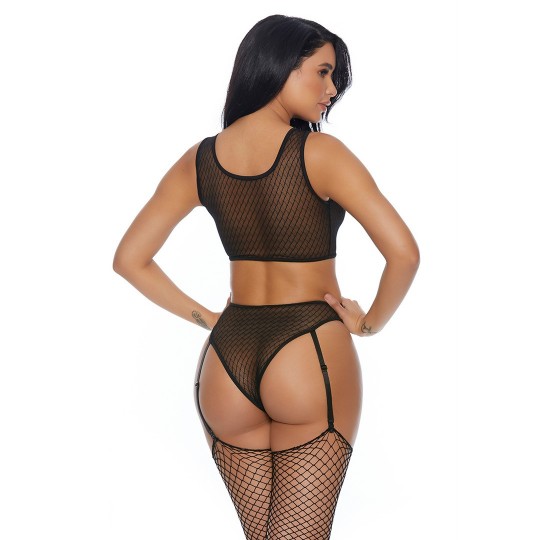 YOU A VIXEN - BRA AND PANTY WITH GARTER BELT