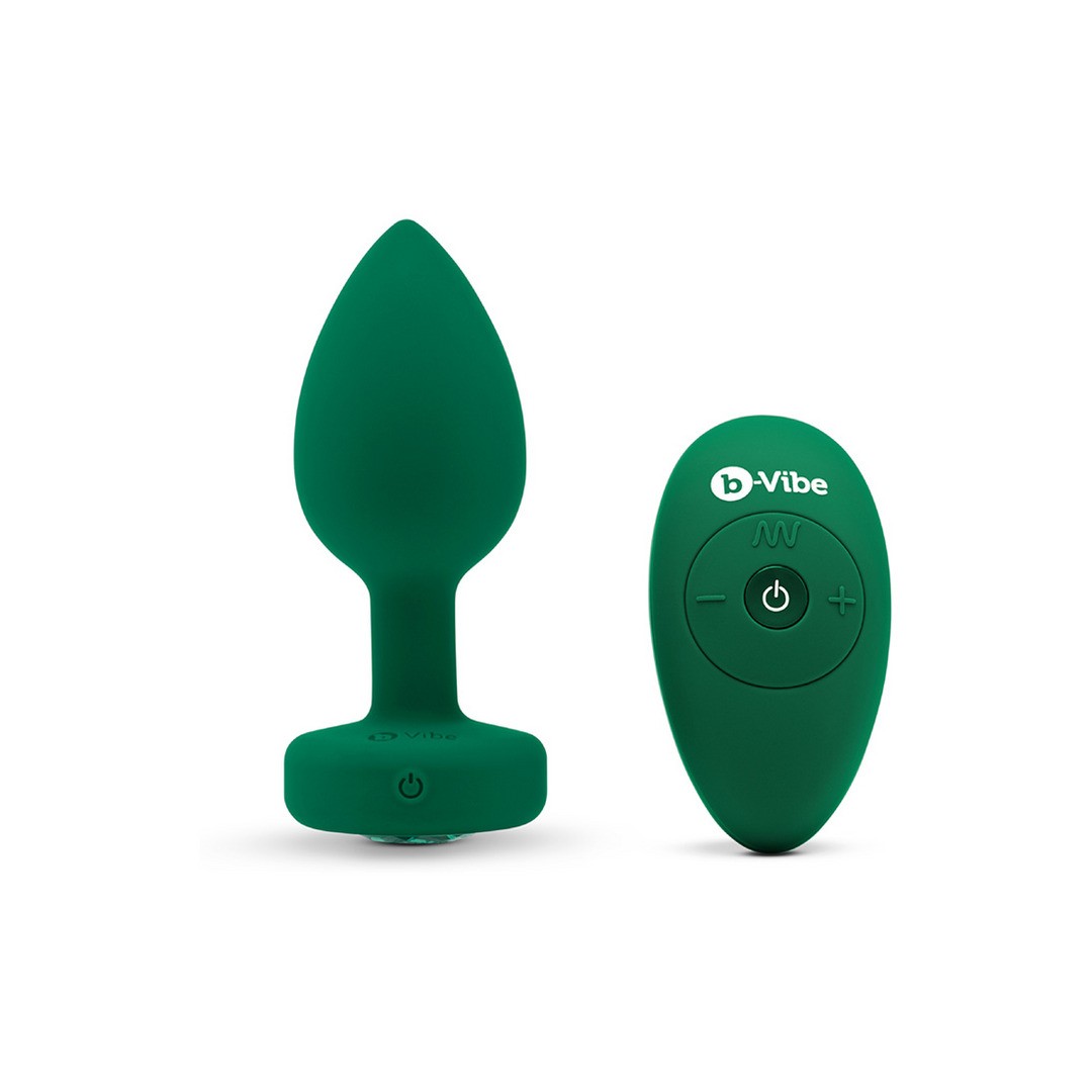 EMERALD - VIBRATING BUTT PLUG - M/L