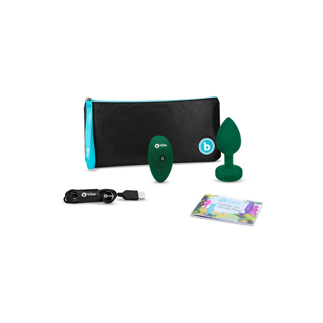 EMERALD - VIBRATING BUTT PLUG - M/L