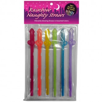 RAINBOW NAUGHTY STRAWS