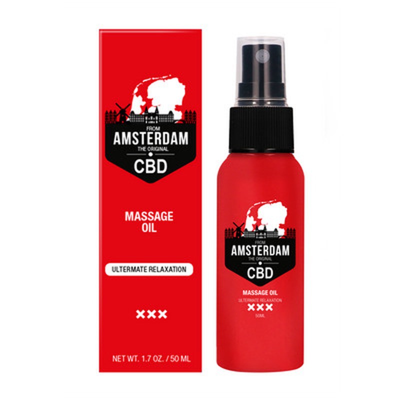 ORIGINAL CBD FROM AMSTERDAM - MASSAGE OIL - 2 FL OZ / 50 ML