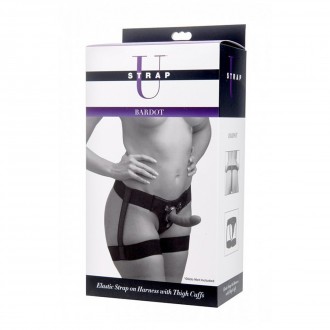 BARDOT - ELASTIC STRAP-ON HARNESS WITH THIGH STRAPS