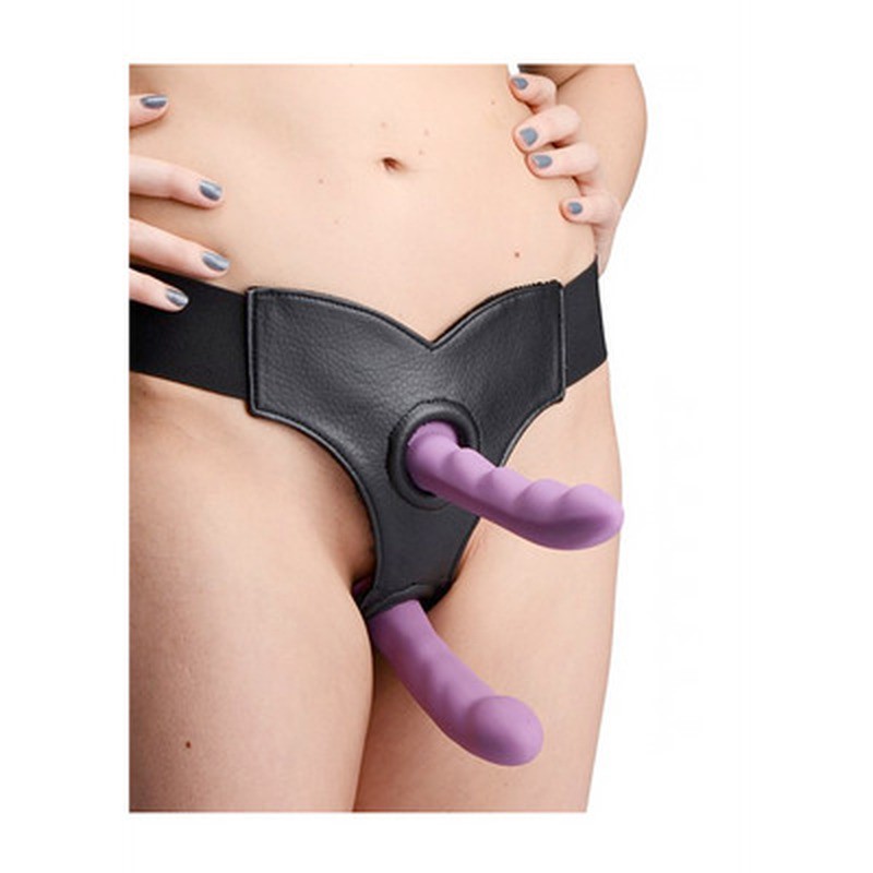 CRAVE - DOUBLE PENETRATION IMITATION LEATHER STRAP-ON