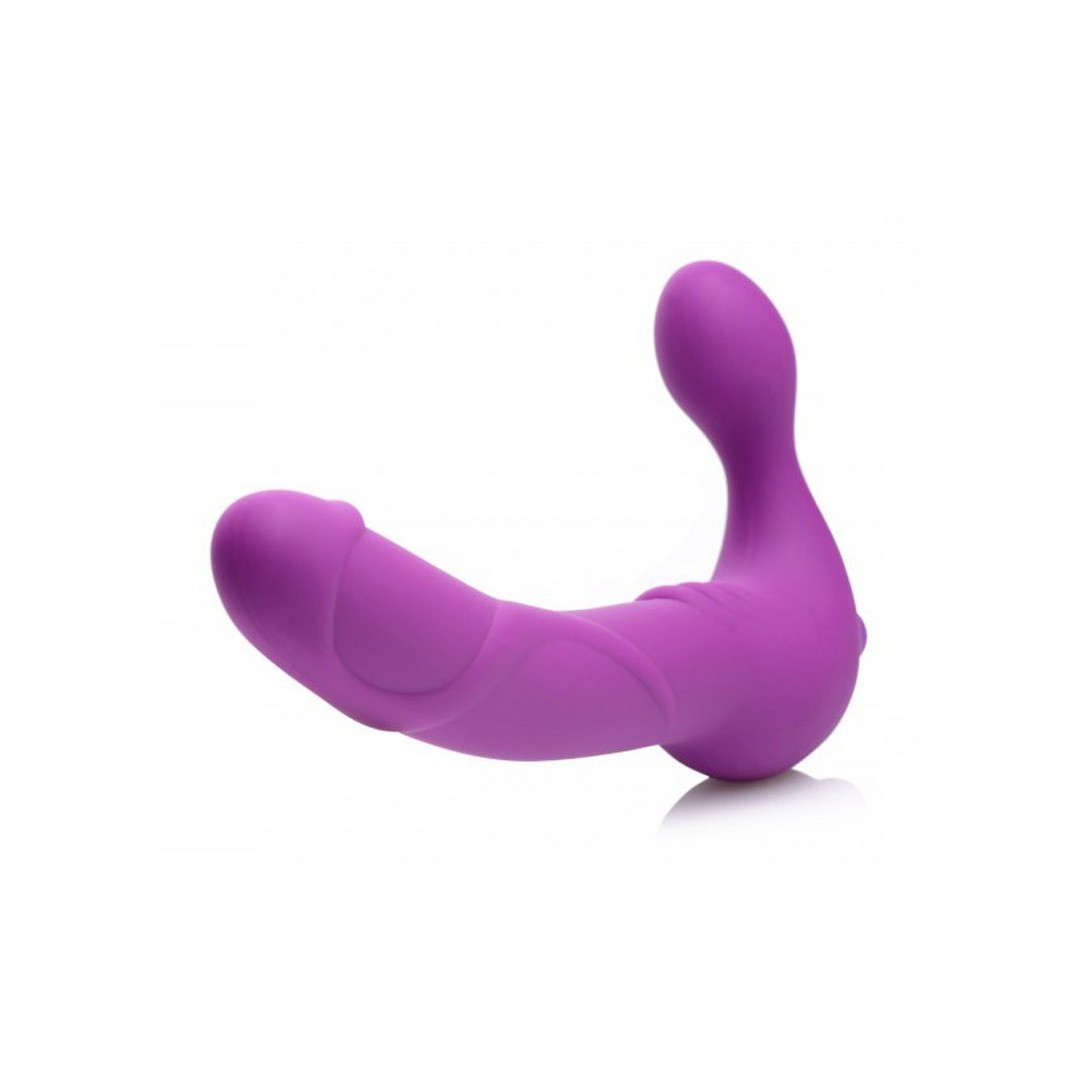 ROYAL RIDER - VIBRATING SILICONE STRAPLESS STRAP-ON