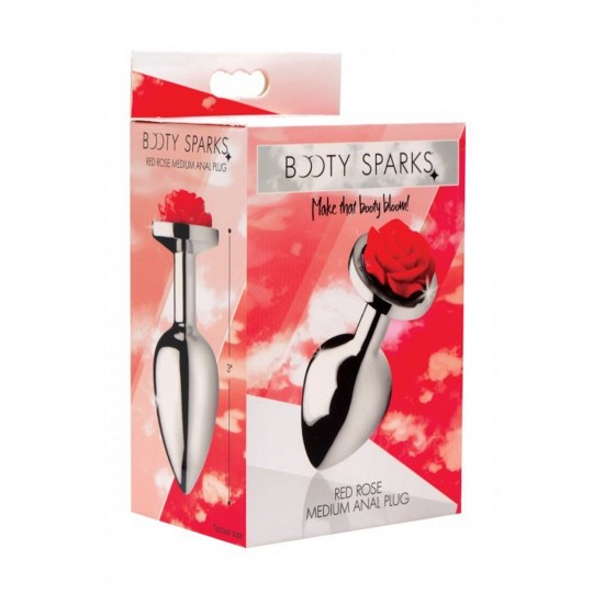 RED ROSE - BUTT PLUG - MEDIUM