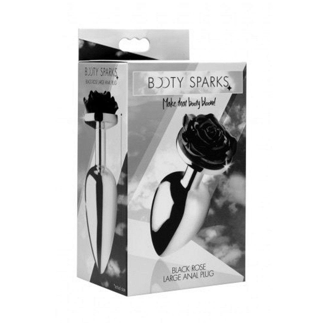 BLACK ROSE - BUTT PLUG - LARGE