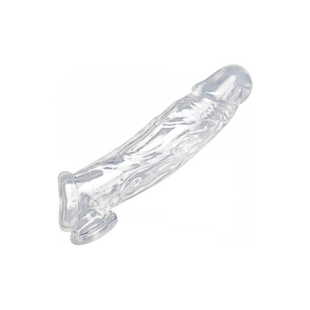 REALISTIC CLEAR PENIS SLEEVE AND BALL STRETCHER