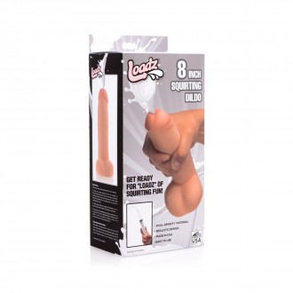 REALISTIC DUAL DENSITY SQUIRTING DILDO - 8 / 20,5 CM