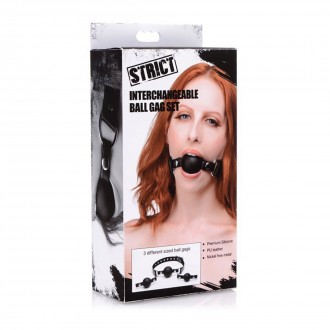 INTERCHANGEABLE SILICONE BALL GAG