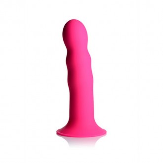 SQUEEZABLE WAVY DILDO