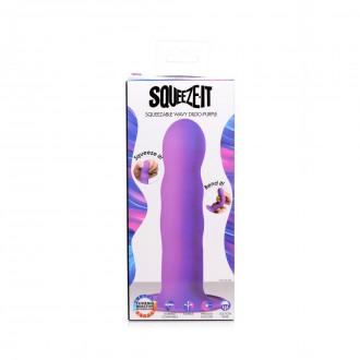 SQUEEZABLE WAVY DILDO