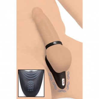 SILICONE COCKRING WITH VIBRATING STIMULATOR