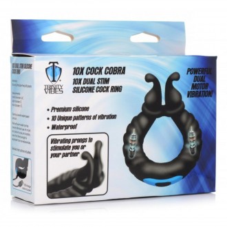 COBRA - DUAL STIMULATION SILICONE COCKRING