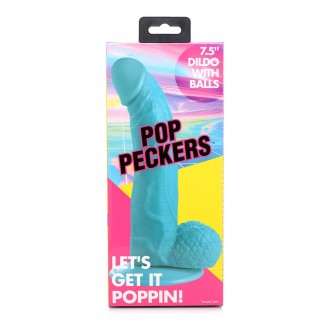 POP - DILDO WITH BALLS - 7.5 / 19 CM