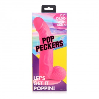 POP - DILDO WITH BALLS - 7.5 / 19 CM