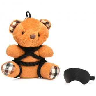 ROPE TEDDY BEAR KEYCHAIN - BROWN